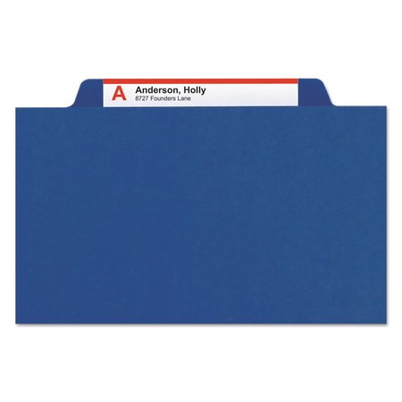 Smead Pressboard Folder Top Tab, Dark Blue, PK10 13732